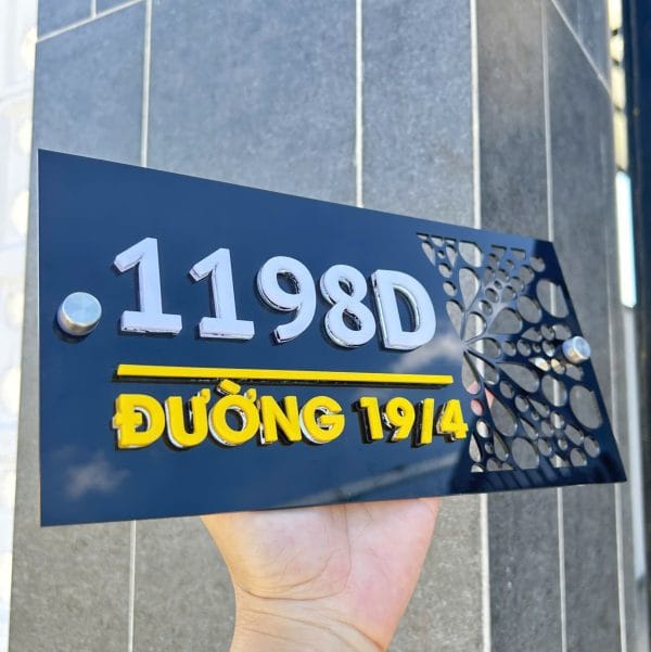biển số nhà mica 3D