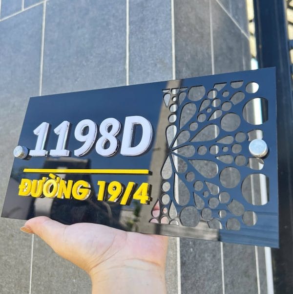 biển số nhà mica 3D