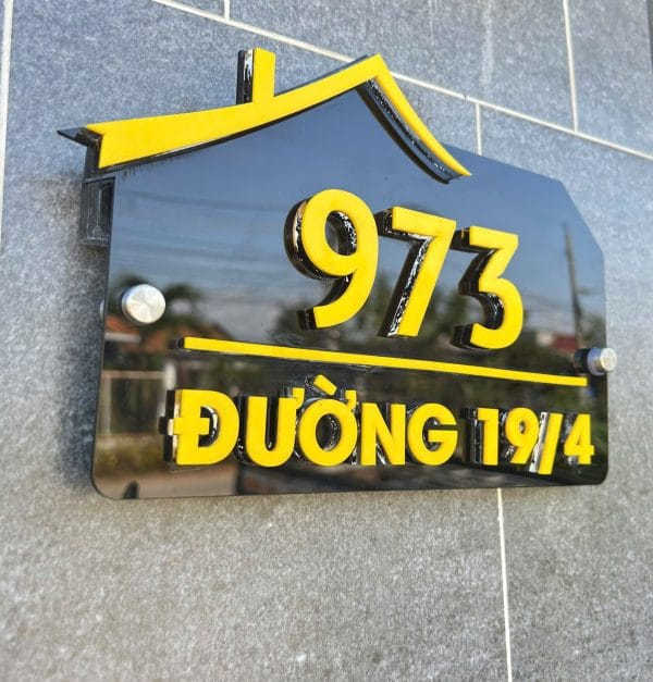 biển số nhà mica 3D