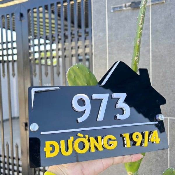 biển số nhà mica 3D