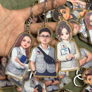 Móc Khóa Chibi Cute In Hình Theo Yêu Cầu, Ship Toàn Quốc_MK104 |Phụ Kiện Độc Bản Giá Xưởng | ACE Decor