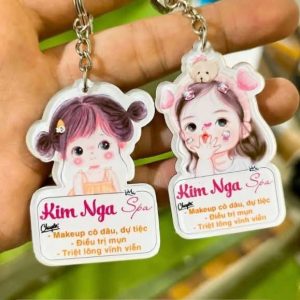 Móc Khóa Tiệm Nail In Theo Yêu Cầu - Mica Cao Cấp MK101 |Giá Xưởng ACE Decor