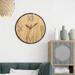 Đồng Hồ Gỗ Treo Tường Hệ Số La Mã DH05 phong cách Hiện Đại | Decor Cửa Hàng, Quán Ăn