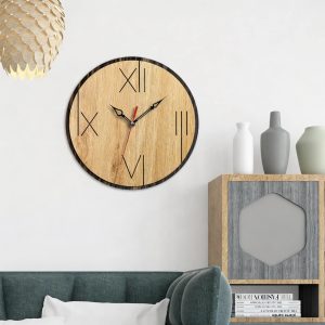Đồng Hồ Gỗ Treo Tường Hệ Số La Mã DH05 phong cách Hiện Đại | Decor Cửa Hàng, Quán Ăn