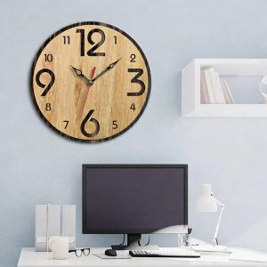 Alternative view of Mẫu Đồng Hồ Gỗ Treo Tường Phòng Khách Đẹp Giá Rẻ Tại Xưởng Decor ACE- DH02