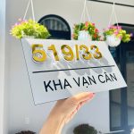 Biển, Bảng Số Nhà BSN104 Alcorest Nhũ Bạc Sang Trọng Nâng Tầm Không Gian, Xu Hướng Trang Trí Ngoại Thất Hiện Đại