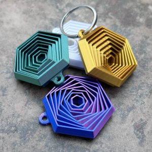 Móc Khóa Đồ Chơi Lục Giác Giảm Stress In 3D - Nhựa PLA An Toàn - Phụ Kiện Độc Lạ Trend 2026