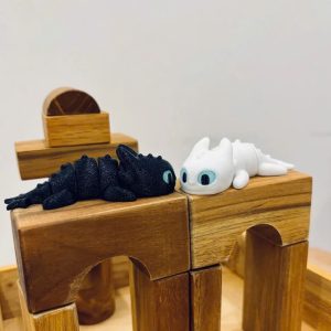 Alternative view of Móc Khóa Toothless & Light Fury cực đáng yêu đeo balo, túi sách chất liệu in 3D| ACE DECOR