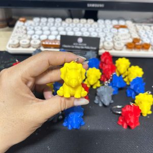Móc khóa động vật cute in 3D chất liêu PLA an toàn lành tính