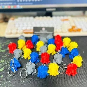 Alternative view of Móc Khóa Khủng Long in 3D Cute - Nhựa PLA An Toàn Siêu Dễ Thương - GIÁ TẬN XƯỞNG - Ship Toàn Quốc |ACE DECOR