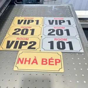 Top mẫu bảng số phòng/tầng Alu gương Nhũ Vàng/ Bạc - đẹp sang trọng- Giá Tận Xưởng-Ship Toàn Quốc |ACE decor