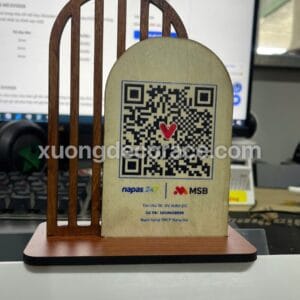 Bảng Mã Qrcode Gỗ In Uv: Giải Pháp Thanh Toán -Check In Tinh Tế -Phụ Kiện Decor Sang Trọng Cho Shop & Cafe