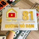 Bảng Số Alu Bạc Xước Chữ Nổi 3D Tại Quy Nhơn