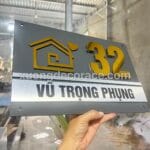 Bảng Số Nhà Alu Chữ Nổi 3D Tại Bắc Ninh