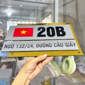 Alternative view of Bảng Số Nhà Thiết Kế Theo Yêu Cầu Tại Thái Bình