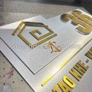 Alternative view of Biển Số Nhà Alu Bạc Xước Số Gương Nổi 10Mm- Điểm Nhấn Sang Trọng Tinh Tế Cho Mặt Tiền - Giá Tận Xưởng Ship Toàn Quốc