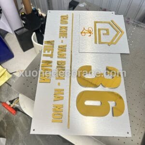 Biển Số Nhà Alu Bạc Xước Số Gương Nổi 10Mm- Điểm Nhấn Sang Trọng Tinh Tế Cho Mặt Tiền - Giá Tận Xưởng Ship Toàn Quốc