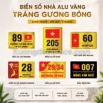Biển Số Nhà Alu Vàng Gương In Uv Giá Rẽ Ship Toàn Quốc