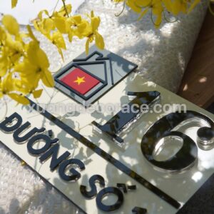 Alternative view of Biển Số Nhà Mica Alu Số Nổi Cao Cấp Chống Rỉ Sét Bất Chấp Mọi Thời Tiết Tại Kiên Giang | Thiết Kế Theo Yêu Cầu – Giá Xưởng Tận Gốc.