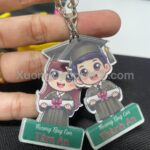 Móc Khoá Quà Tặng Mica Trong 2 Mặt Theo Yêu Cầu. Kích Thước 4X5.5 Cm, Giao Hàng Tận Nơi
