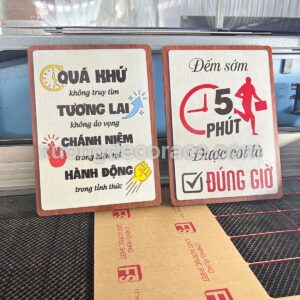 Tranh Động Lực Gỗ Khắc Lazer In Uv: Bền -Đẹp - Sang Kích Thước 20X30: Nâng Tầm Không Gian Làm Việc