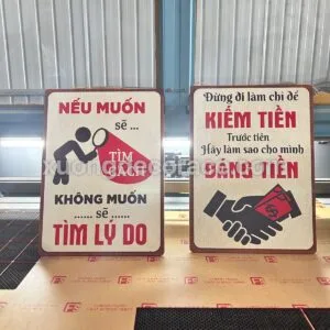 Tranh Gỗ Động Lực Tạo Cảm Hứng Kích Thước 30X40 – In Uv & Khắc Laser Theo Yêu Cầu - Sản Xuất Tận Xưởng Ace Decor