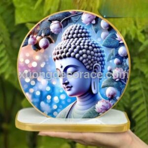 Alternative view of Tranh Tráng Gương Phật Giáo Để Bàn - Nét Đẹp Tâm Linh Cho Mọi Nhà - Chất Liệu Mica Cao Cấp In Uv Sắc Nét