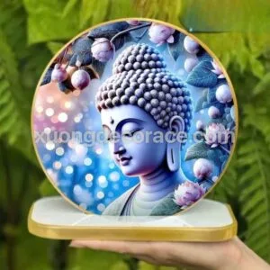 Alternative view of Tranh Tráng Gương Phật Giáo Để Bàn - Nét Đẹp Tâm Linh Cho Mọi Nhà - Chất Liệu Mica Cao Cấp In Uv Sắc Nét
