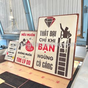 Alternative view of Tranh Treo Tường Động Lực Gỗ Kích Thước 40X60 - Công Nghệ Khắc Lazer/In Uv Sắc Nét, Độ Bền Cao - Giải Pháp Trang Trí Văn Phòng Hiện Đại
