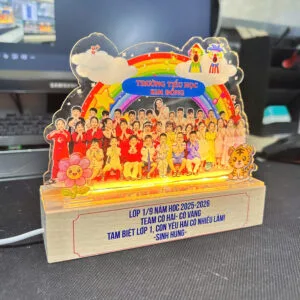 Alternative view of Quà Tốt Nghiệp In Ảnh Kèm Lời Chúc Theo Yêu Cầu Có Led Đổi Màu - Lưu Giữ Khoảnh Khắc Thanh Xuân Đầy Ý Nghĩa- Mica Cao Cấp In Uv Sắc Nét - Miễn Phí Thiết Kế Ship Nhanh Toàn Quốc Thanh Toán An Toàn Linh Hoạt
