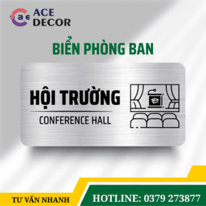Alternative view of Bảng Chỉ Dẫn Lối Vào Hội Trường - Biển Phòng Ban Alu Mica Cao Cấp Cho Trung Tâm Sự Kiện