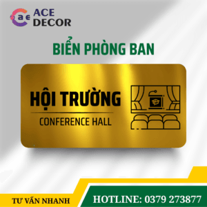 Bảng Chỉ Dẫn Lối Vào Hội Trường - Biển Phòng Ban Alu Mica Cao Cấp Cho Trung Tâm Sự Kiện