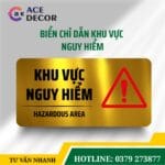 Bảng Biển Cảnh Báo Khu Vực Nguy Hiểm Chuẩn Quy Định An Toàn Chất Liệu Alu Chống Gỉ, Chịu Nhiệt