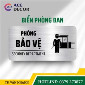 Alternative view of Bảng Mica Alu Phòng Bảo Vệ - Biển Chỉ Dẫn Chịu Lực, Chống Nước Cho Tòa Nhà, Nhà Máy