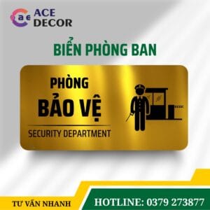 Bảng Mica Alu Phòng Bảo Vệ - Biển Chỉ Dẫn Chịu Lực, Chống Nước Cho Tòa Nhà, Nhà Máy