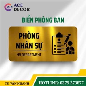 Bảng Phòng Nhân Sự Mica Alu Đẹp - Giải Pháp Biển Phòng Ban Văn Phòng Chuyên Nghiệp