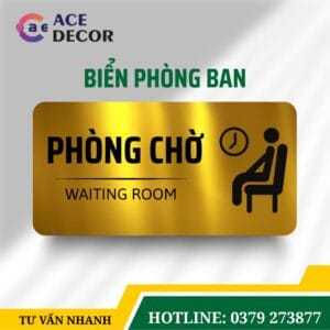 Alternative view of Bảng Tên Phòng Chờ Đẹp Cho Bệnh Viện, Khách Sạn - Biển Alu Mica Thiết Kế Theo Kích Thước