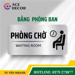 Bảng Tên Phòng Chờ Đẹp Cho Bệnh Viện, Khách Sạn - Biển Alu Mica Thiết Kế Theo Kích Thước