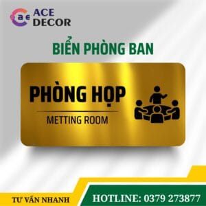 Bảng Tên Phòng Họp Thiết Kế Chuyên Nghiệp - Biển Phòng Ban Hiện Đại, Gia Công Nhanh