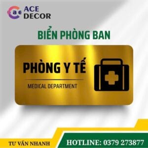Alternative view of Bảng Tên Phòng Y Tế In Uv Sắc Nét - Biển Chỉ Dẫn Alu Mica Đẹp Cho Trường Học, Văn Phòng