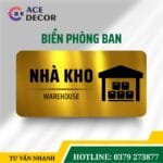 Biển Chỉ Dẫn Nhà Kho Vật Tư - Bảng Phòng Ban Alu Mica Đẹp, Không Bong Tróc