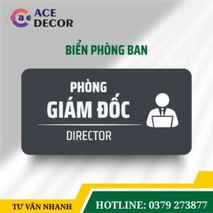 Alternative view of Biển Chỉ Dẫn Phòng Giám Đốc Cao Cấp - Làm Bảng Phòng Ban Alu Mica Theo Đơn Đặt Hàng