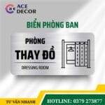 Biển Chỉ Dẫn Phòng Thay Đồ Cao Cấp - Bảng Mica Acrylic Cho Spa, Phòng Gym, Hồ Bơi