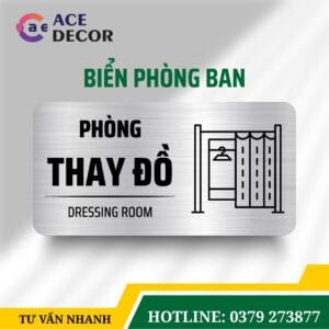 Biển Chỉ Dẫn Phòng Thay Đồ Cao Cấp - Bảng Mica Acrylic Cho Spa, Phòng Gym, Hồ Bơi