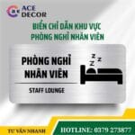 Biển Phòng Nghỉ Nhân Viên – Biển Phòng Ban Chất Liệu Alu Mica Phù Hợp Văn Phòng, Nhà Máy, Xưởng Sản Xuất | Ace Decor