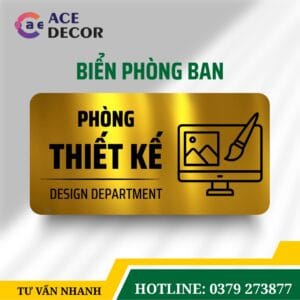 Alternative view of Biển Phòng Thiết Kế Thiết Kế Theo Yêu Cầu - Chất Liệu Alu Mica Bền Bỉ, Dễ Dàng Lắp Đặt