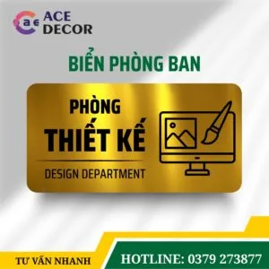 Alternative view of Biển Phòng Thiết Kế Thiết Kế Theo Yêu Cầu - Chất Liệu Alu Mica Bền Bỉ, Dễ Dàng Lắp Đặt