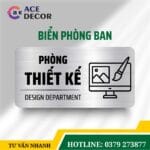 Biển Phòng Thiết Kế Thiết Kế Theo Yêu Cầu - Chất Liệu Alu Mica Bền Bỉ, Dễ Dàng Lắp Đặt