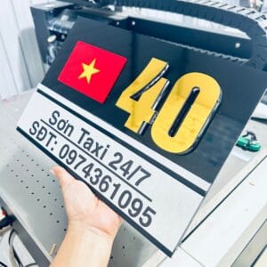 Alternative view of Biển Số Nhà Alu Đen Bóng – Thiết Kế Số Nổi 10mm, Địa Chỉ In Uv Cao Cấp, Độ Bền Vĩnh Cửu | ACE Decor