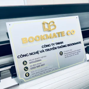 Alternative view of Biển Tên Công Ty Alu Bạc Xước Chữ Nổi: Khẳng Định Đẳng Cấp & Uy Tín Doanh Nghiệp